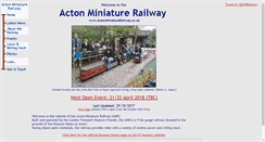 Desktop Screenshot of actonminiaturerailway.co.uk
